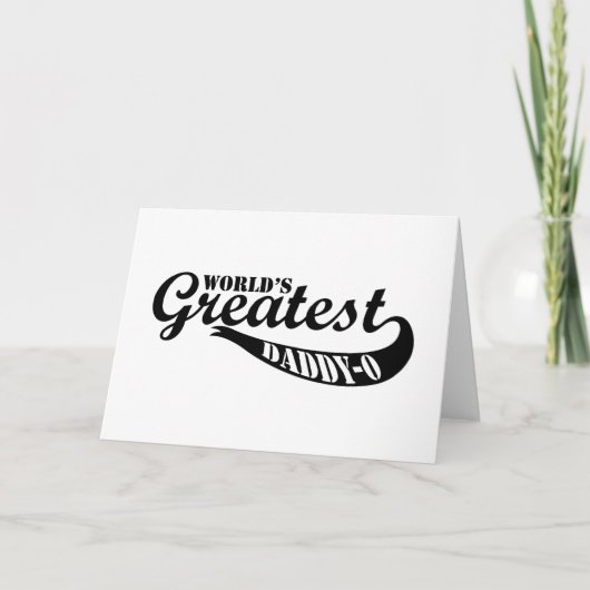 世界で最も偉大なダディオ カード (正面)