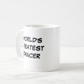 「世界で最も偉大なダンサー」マグカップ コーヒーマグカップ (正面左)