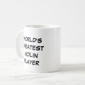「世界で最も偉大なバイオリン奏者」マグカップ コーヒーマグカップ (正面左)