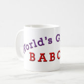 世界で最も偉大なバブシア コーヒーマグカップ (正面左)