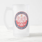 世界で最も偉大なバブシア フロストグラスビールジョッキ (左)