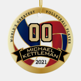 世界で最も偉大なバレーボール選手 セラミックオーナメント