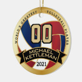 世界で最も偉大なバレーボール選手 セラミックオーナメント (左)