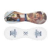 世界で最も偉大なパパこうもりモノグラム&写真 野球ボール (パネル)