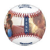 世界で最も偉大なパパこうもりモノグラム&写真 野球ボール (正面)