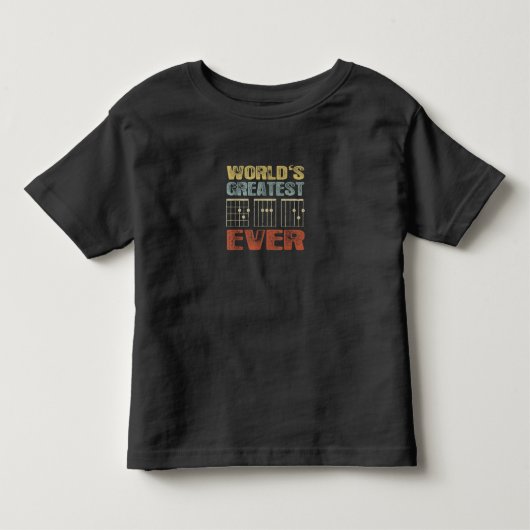 世界で最も偉大なパパの贈り物 トドラーTシャツ (正面)