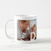 世界で最も偉大なパパ写真父の日 コーヒーマグカップ (左)