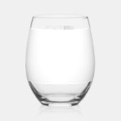 世界で最も偉大なパパ家族の子ども5写真コラージュ ステムなしワイングラス (裏面)