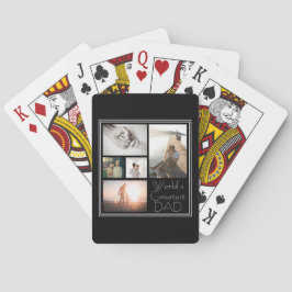 世界で最も偉大なパパ家族の子ども5写真コラージュ トランプ