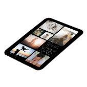 世界で最も偉大なパパ家族の子ども7写真コラージュ マグネット (左側)