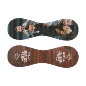 世界で最も偉大なパパ木製フォトファーザーズデイギフト 野球ボール (パネル)