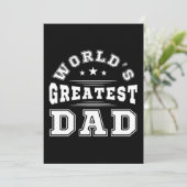 世界で最も偉大なパパ タイポグラフィー 父の日のギフト 招待状 (スタンド正面)