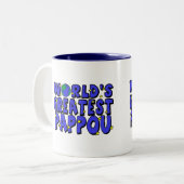 世界で最も偉大なパパ ツートーンマグカップ (正面左)