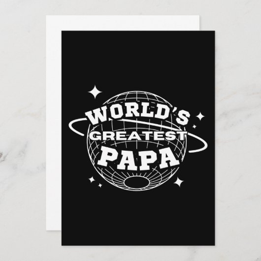 世界で最も偉大なパパ 招待状 (正面/裏面)