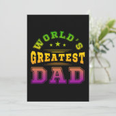 世界で最も偉大なパパ 父の日ギフト 招待状 (スタンド正面)