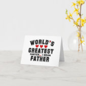 世界で最も偉大なファーターは2023年の父を意味する カード (黄色い花)
