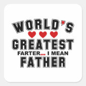 世界で最も偉大なファーターは2023年の父を意味する スクエアシール (正面)