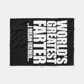 世界で最も偉大なファーター私は父を意味 フリースブランケット (正面(横))