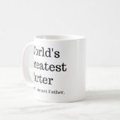 世界で最も偉大なファーター私は父マグを意味する コーヒーマグカップ (正面左)