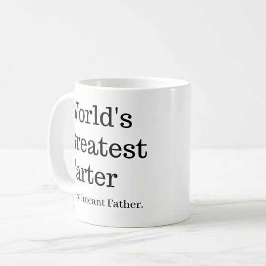 世界で最も偉大なファーター私は父マグを意味する コーヒーマグカップ (正面左)