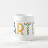 世界で最も偉大なファーター（父の日） コーヒーマグカップ (中央)