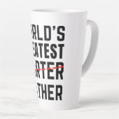 世界で最も偉大なファーター – 父 – 父の日 カフェラテマグ (右アングル)