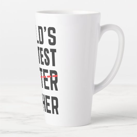 世界で最も偉大なファーター – 父 – 父の日 カフェラテマグ (右)