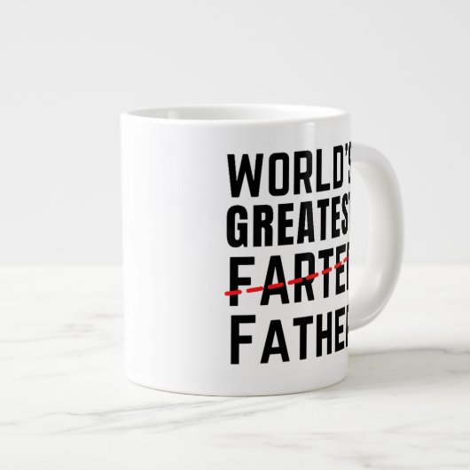 世界で最も偉大なファーター – 父 – 父の日 ジャンボコーヒーマグカップ (正面右)