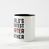 世界で最も偉大なファーター – 父 – 父の日 ツートーンマグカップ (中央)