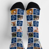 世界で最も偉大なブラザー・ブルー・フォトコラージュ ソックス (上部)