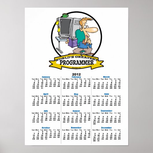 世界で最も偉大なプログラマーの男性マンガ ポスター (正面)