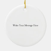 世界で最も偉大なママパーソナライズされたオーナメント セラミックオーナメント (裏面)