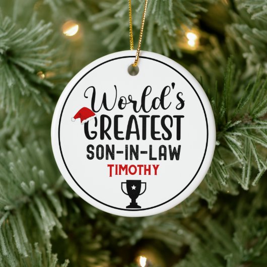 世界で最も偉大なローフィーの名 セラミックオーナメント (ツリー)