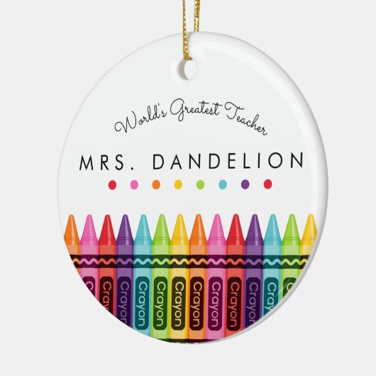 世界で最も偉大な先生の基本先生 セラミックオーナメント (左)