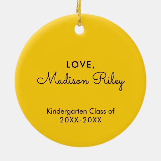 世界で最も偉大な先生の基本先生 セラミックオーナメント (裏面)