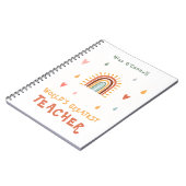 世界で最も偉大な先生ギフトボホレインボー ノートブック (左側)