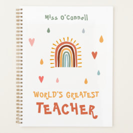 世界で最も偉大な先生ギフトボホレインボー プランナー手帳