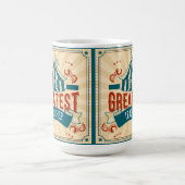 世界で最も偉大な先生勇気付けられる コーヒーマグカップ (中央)