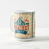 世界で最も偉大な先生勇気付けられる コーヒーマグカップ (正面左)