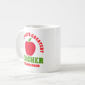 世界で最も偉大な先生 コーヒーマグカップ (正面左)