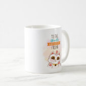 世界で最も偉大な友人のマグカップに コーヒーマグカップ (正面右)