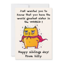 世界で最も偉大な姉妹 | 兄弟の日おめでとう