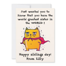 世界で最も偉大な姉妹 | 兄弟姉妹の日 おめでとうございます