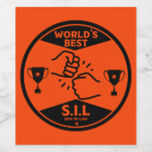 世界で最も偉大な婿 ワインラベル (シングルラベル)