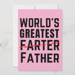 世界で最も偉大な屁をかく人 - 父 - 父の日 シーズンカード
