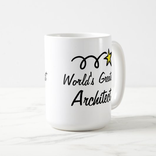 世界で最も偉大な建築家 – コーヒーマグギフト コーヒーマグカップ (正面右)