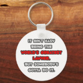 世界で最も偉大な弁護士のジョーク キーホルダー (正面)