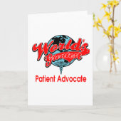 世界で最も偉大な患者擁護者 カード (黄色い花)