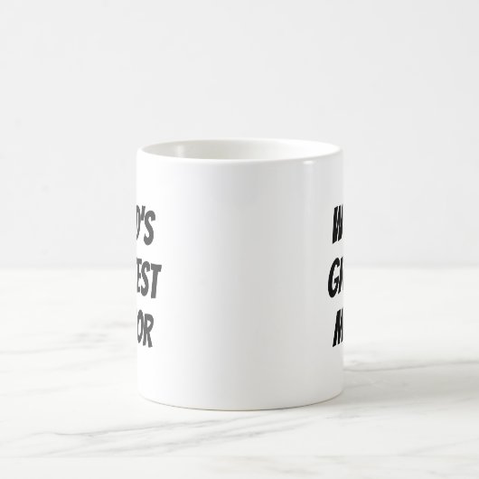 世界で最も偉大な指導者のオフィス支援 コーヒーマグカップ (中央)