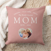 世界で最も偉大な母の友人の先生ヒーロー クッション (ブランケット)